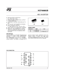 Datasheet HCF4069UB manufacturer STMicroelectronics